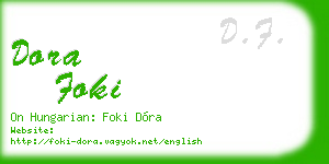 dora foki business card