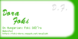 dora foki business card